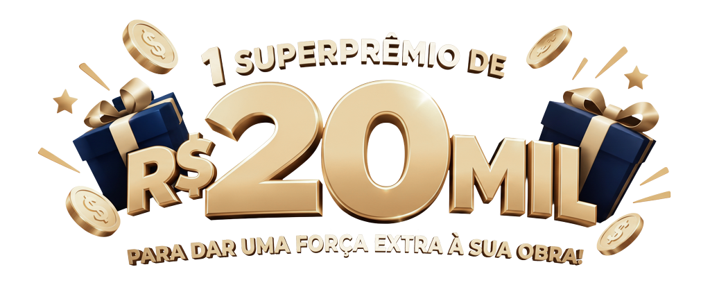 Até 20 mil reais em prêmios